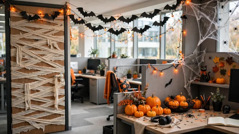 34 Cheap Halloween Office Decorations