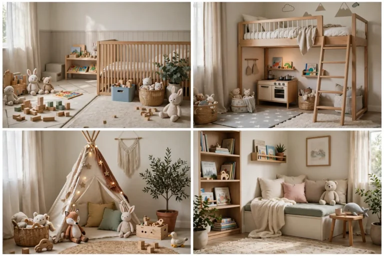 Fun and Cozy Toddler Bedroom Playroom Combos Your Kid Will Love