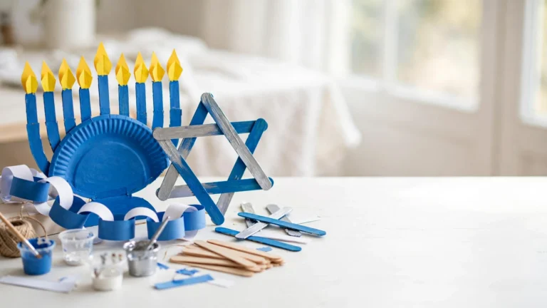 14 Easy Hanukkah Crafts for Kids Preschool (Simple and Fun)