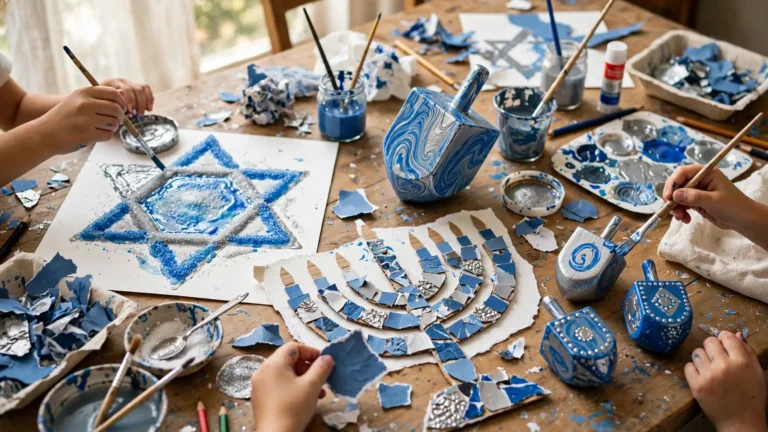 Hanukkah Arts and Crafts for Kids: 14 Easy Art Projects