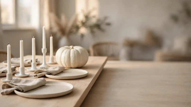18 Simple Minimalist Thanksgiving Tablescapes (Clean, Calm, and Pretty)