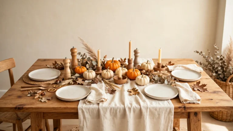 15 Easy Thanksgiving Tablescapes Ideas for a Simple Holiday Table