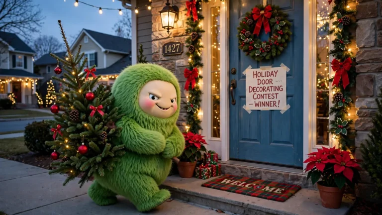 Unique Christmas Door Decorating Contest Grinch: 17 Funny and Easy Ideas