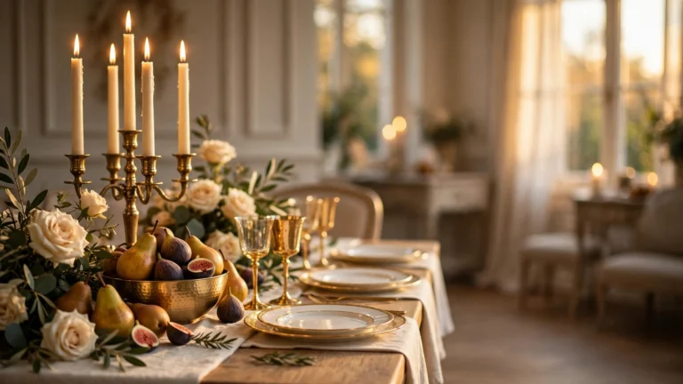 17 Elegant Gold Thanksgiving Tablescapes for a Luxe Holiday Table