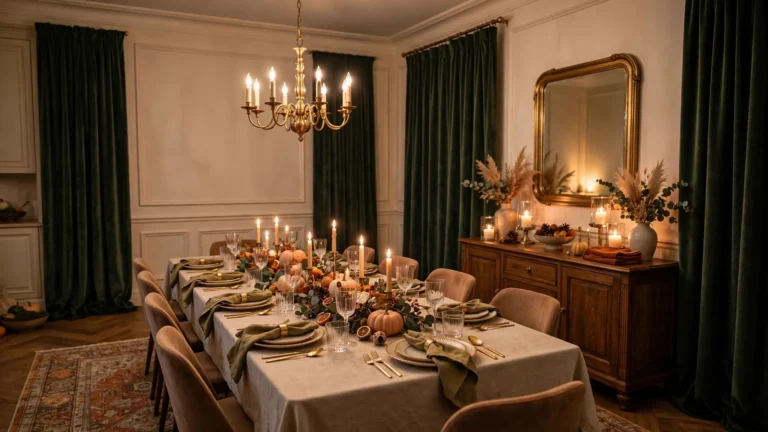 Thanksgiving Tablescapes Elegant Dining Room: 24 Ideas to Style the Whole Room