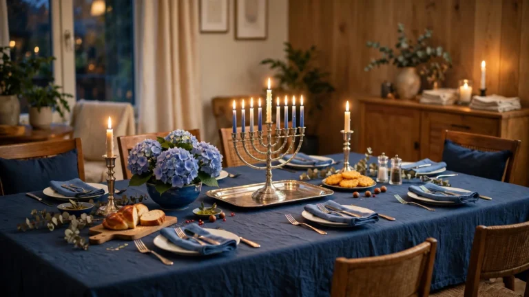 Hanukkah Table Decorations: 26 Easy Centerpiece and Table Ideas