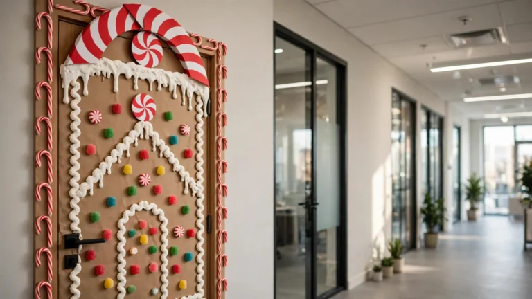 14 Easy Gingerbread Door Ideas for a Christmas Office Door Decorating Contest