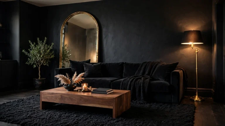 All Black Interior Design Living Rooms: 12 Bold Ideas That Feel Luxe