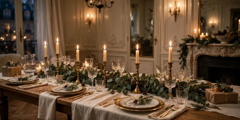 Elegant French Christmas Centerpieces for a Festive Table